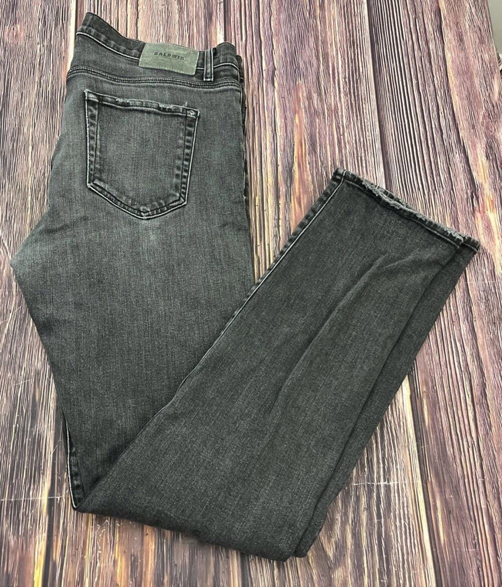 Baldwin Henley Jeans Slim Straight Selvedge Denim Mens Size 34 (Actual 34x32)